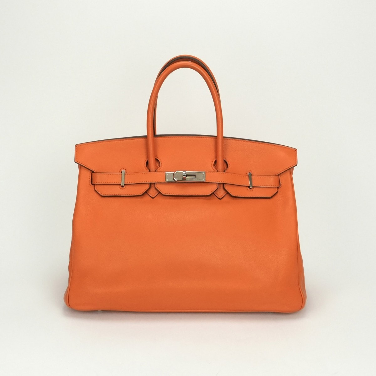 エルメス HERMES バーキン35 バーキン 35 バッグ トートバッグ スイフト オレンジ Orange シルバー金具 ハンドバッグ ヴォースイフト