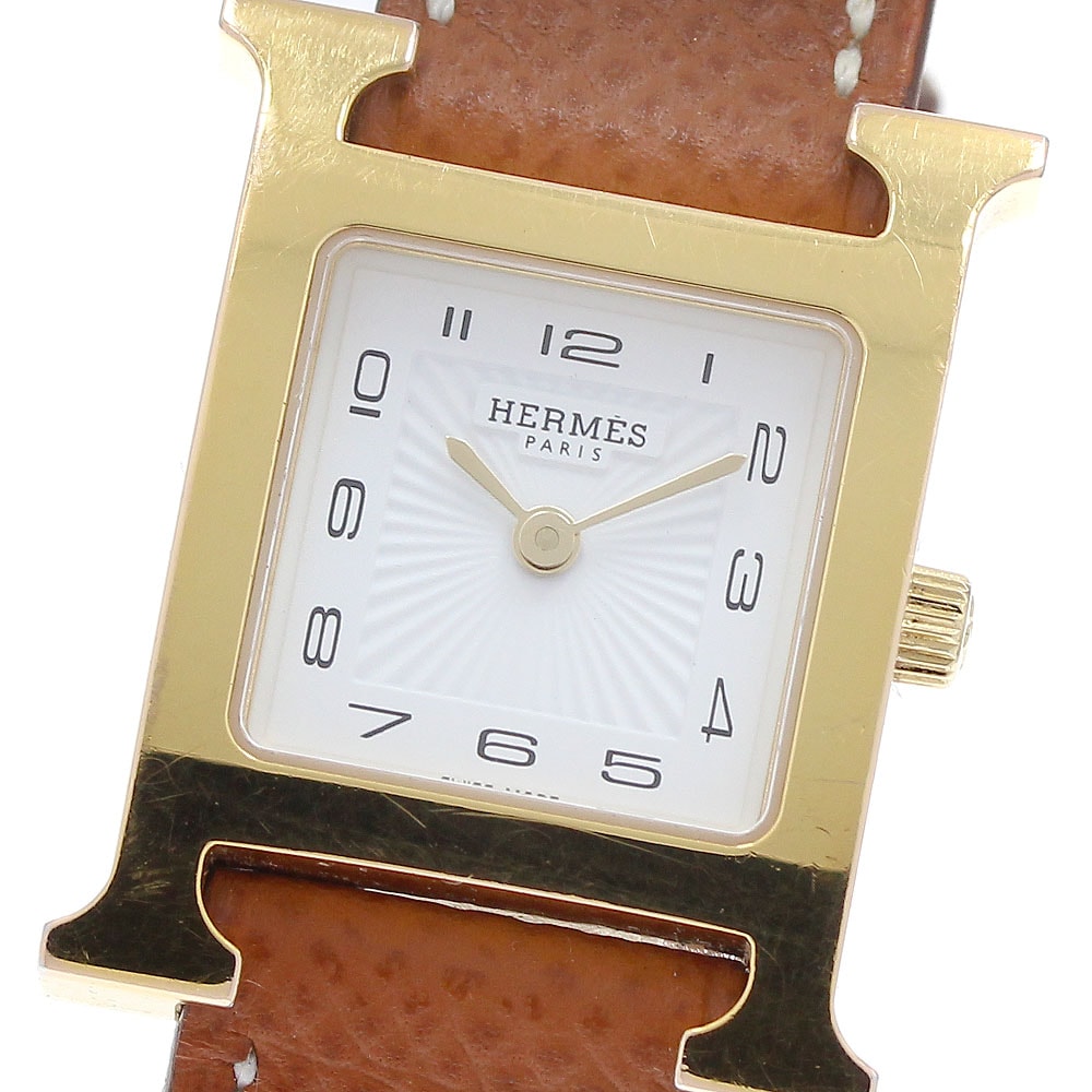 ★箱・保 エルメス Hウォッチ   HH1.201e レディース 【中古】