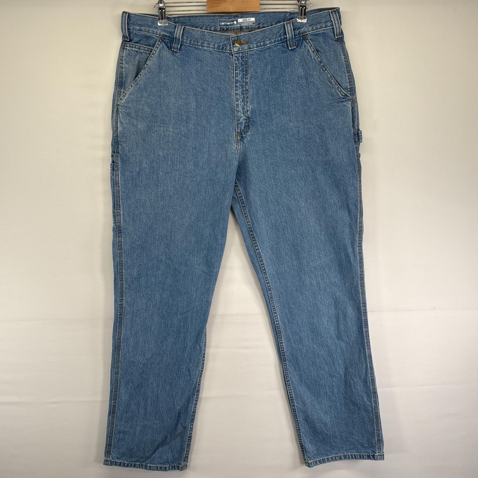 古着 カーハート Carhartt デニムパンツ ペインター スパナポケット ハンマーフック ジッパーフライ ジーンズ w38 L34 ブルー メンズ
