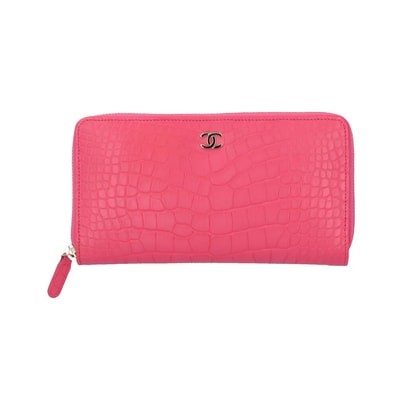 シャネル ココマーク 長財布 クロコダイル レディース CHANEL 中古