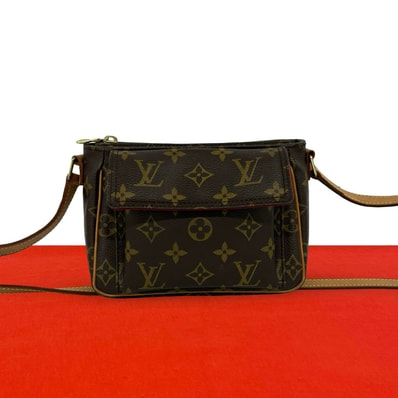 LOUIS VUITTON ルイヴィトン ヴィバシテ PM モノグラム レザー PVC ショルダーバッグ ブラウン
20586
