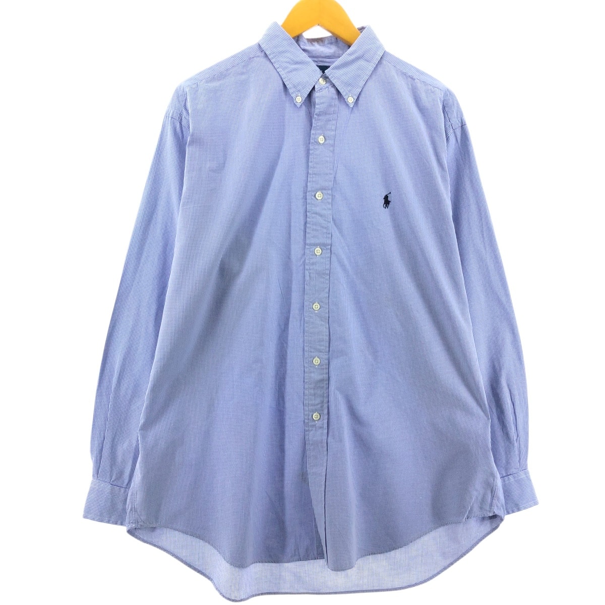 古着 ラルフローレン Ralph Lauren BLAKE 長袖 ボタンダウンチェックシャツ メンズL相当/eaa547441