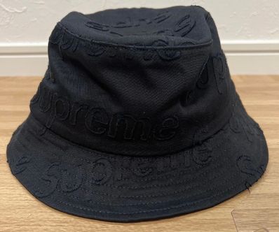 Supreme Lasered Twill Crusher "Black"