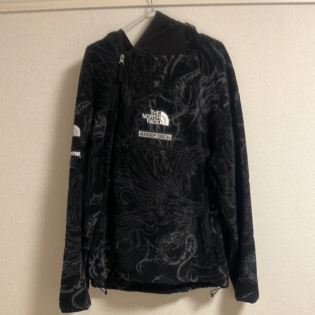Supreme x The North Face Steep Tech Fleece Pullover "Black Dragon"