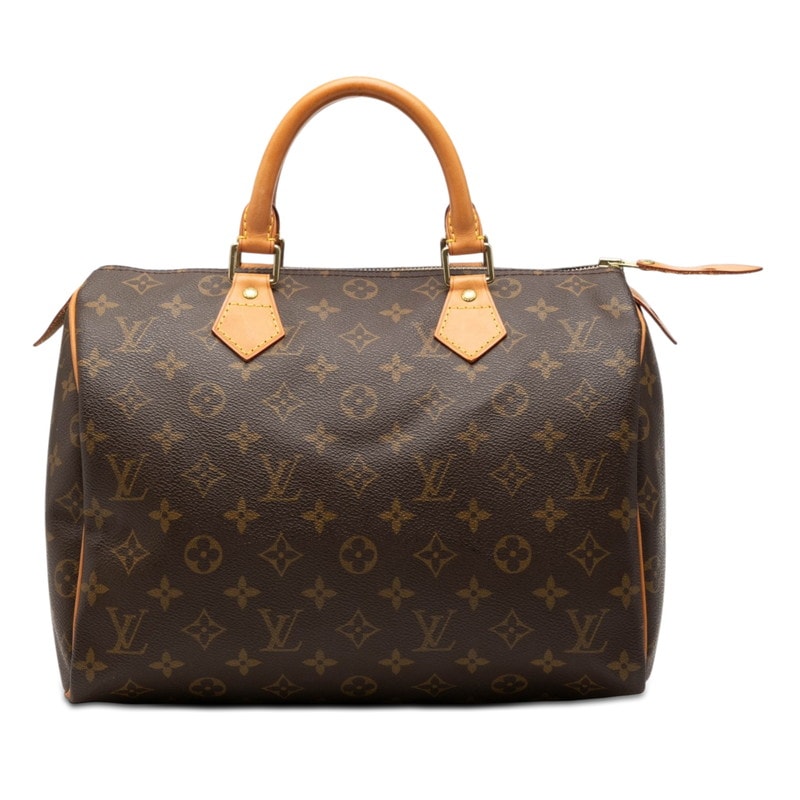 ルイ ヴィトン モノグラム スピーディ30 ハンドバッグ ミニボストンバッグ M41108 ブラウン PVC レザー レディース LOUIS VUITTON 【中古】