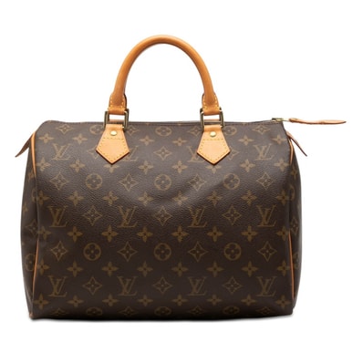 ルイ ヴィトン モノグラム スピーディ30 ハンドバッグ ミニボストンバッグ M41108 ブラウン PVC レザー レディース LOUIS VUITTON 【中古】
