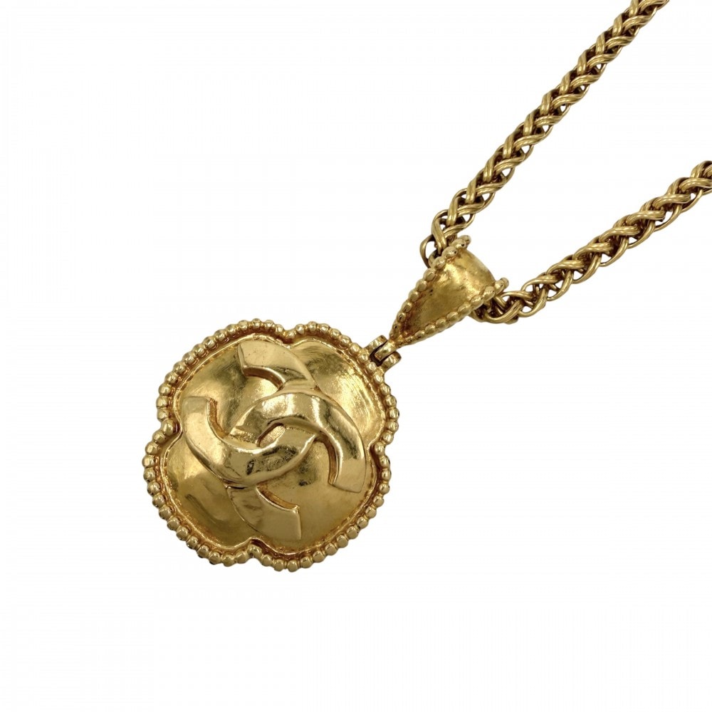 CHANEL シャネル ネックレス ココマーク チェーン ヴィンテージ アクセサリー GP    96A ゴールド レディース 約65.5g 1996年【中古品】