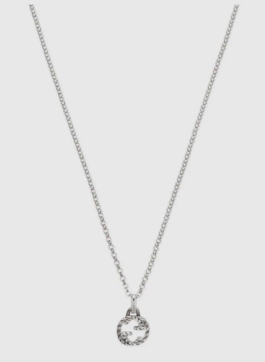GUCCI Interlocking G Pendant Necklace