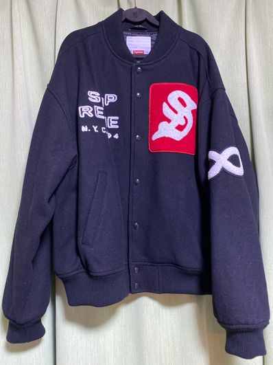 Supreme Tourist Varsity Jacket "Black"