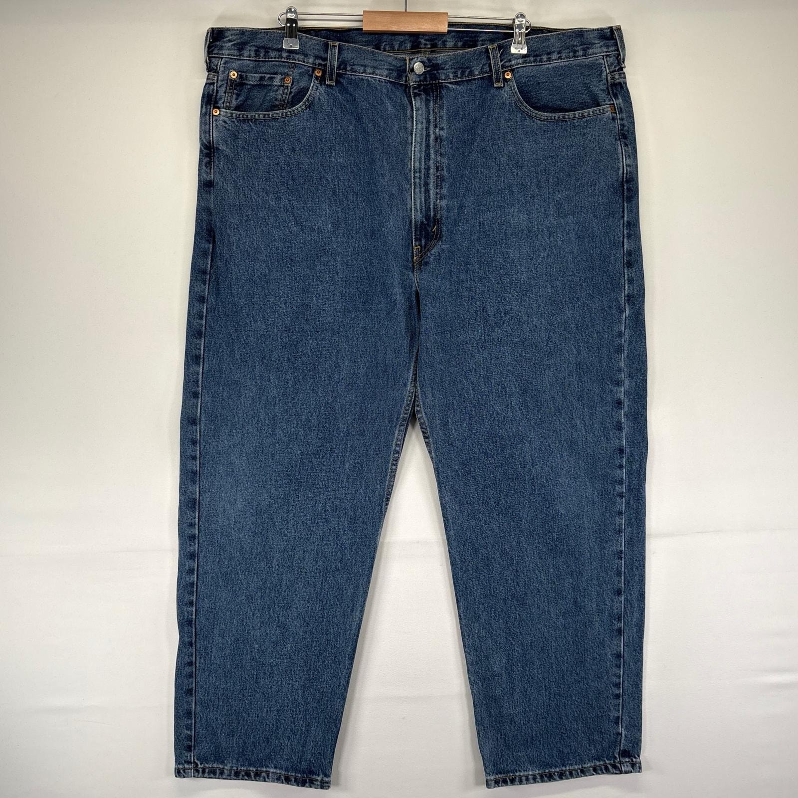 古着 リーバイス Levi's デニム パンツ 550 テーパード ジッパーフライ 5ポケット ジーパン 大きいサイズ w46 L30  ブルー系 メンズ