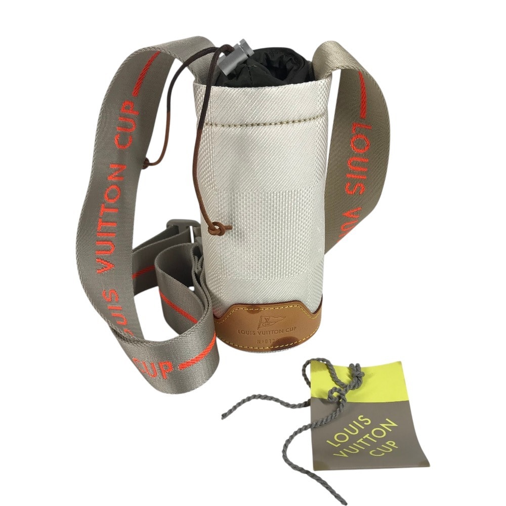 ルイヴィトン LOUIS VUITTON ボトルホルダー ダミエジェアン LVCUP 斜め掛け ポシェット カバン ショルダーバッグ ダミエジェアンキャンバス ホワイト