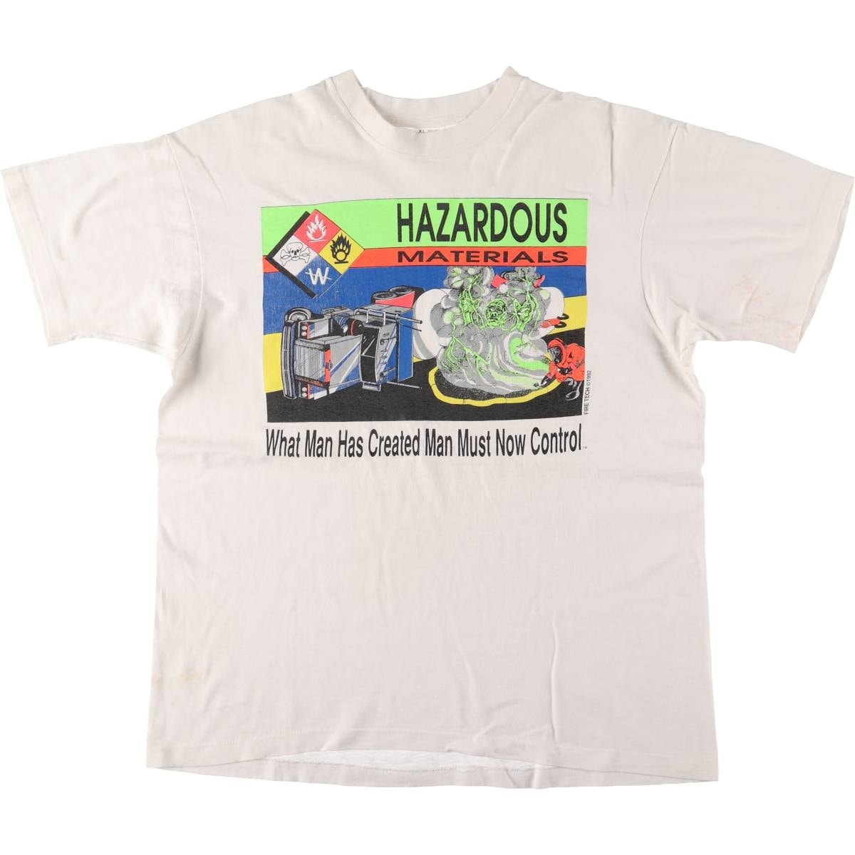 古着 90年代 フルーツオブザルーム FRUIT OF THE LOOM メッセージプリントTシャツ USA製 メンズXL相当 ヴィンテージ/eaa568018