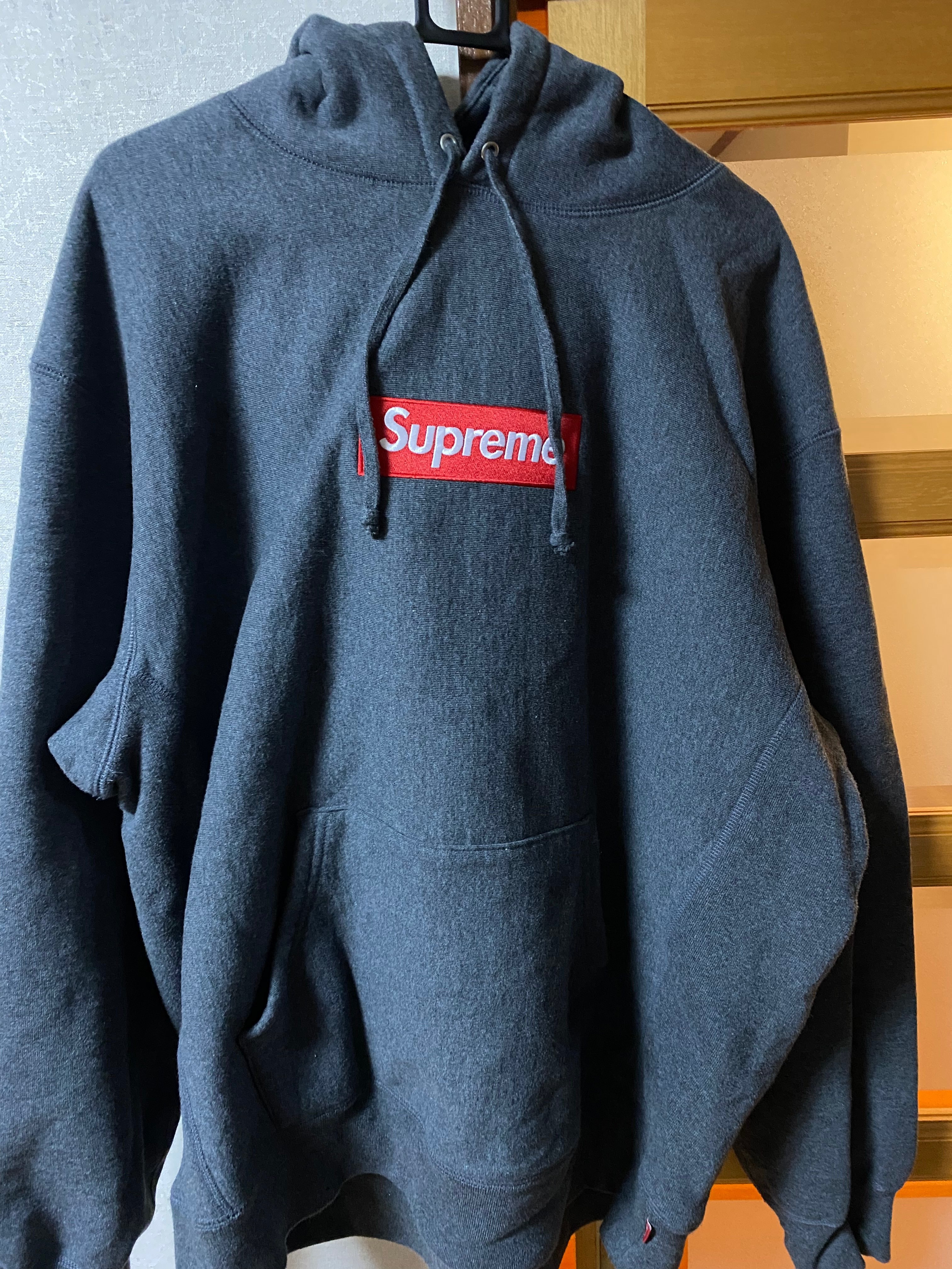 Supreme Box Logo Hooded Sweatshirt "Charcoal" (21FW)