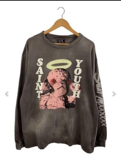 【美品】SAINT MICHEAL グレー 長袖Tシャツ XL ロンT