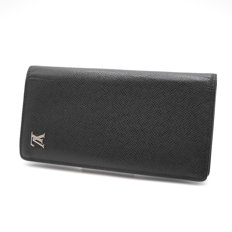 LOUIS VUITTON(ルイ・ヴィトン)ポルトフォイユ・ブラザ NM タイガ 二つ折り長財布 ブラック シルバー金具 メンズ【中古】
