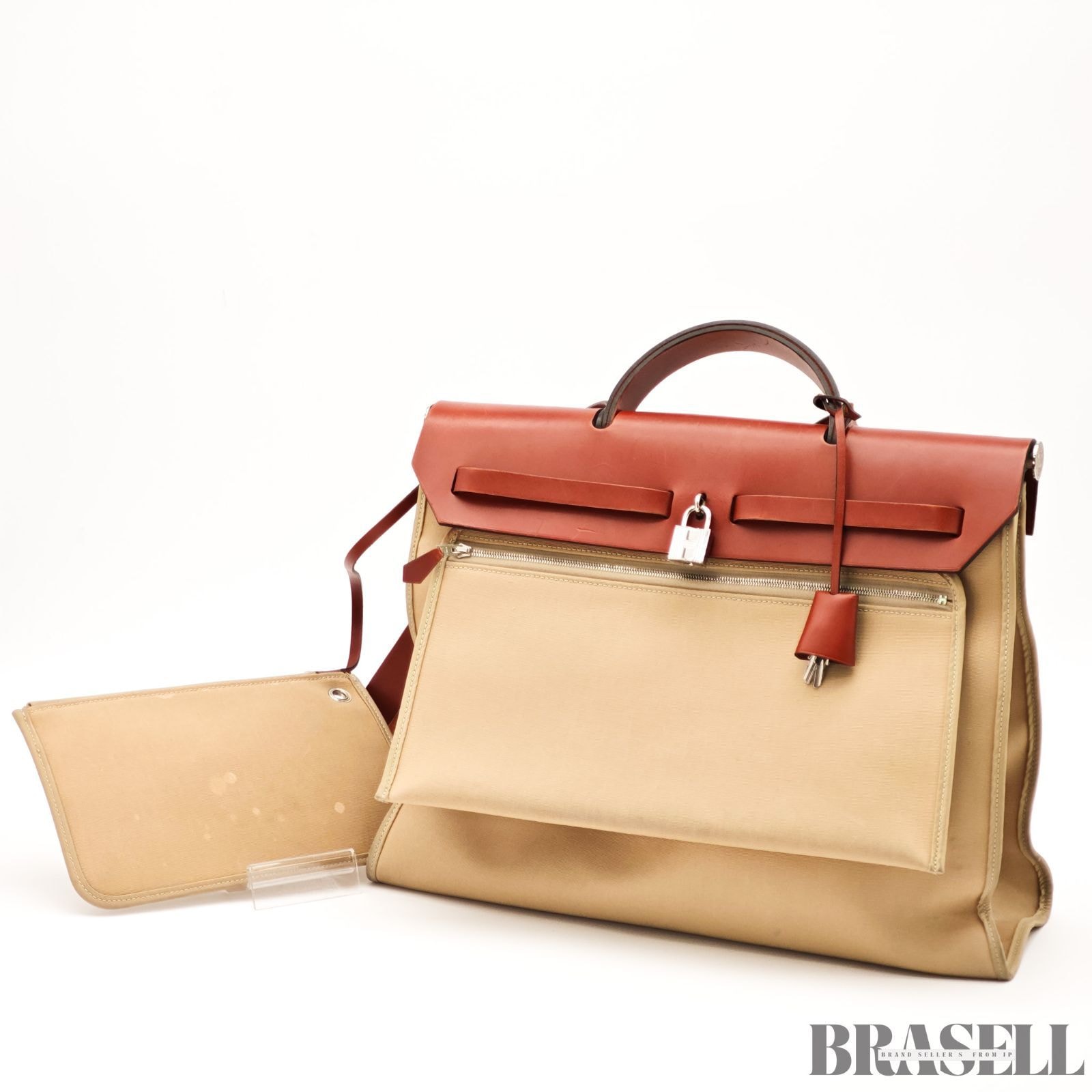 HERMES エルメス ハンドバッグ Canvas レディース