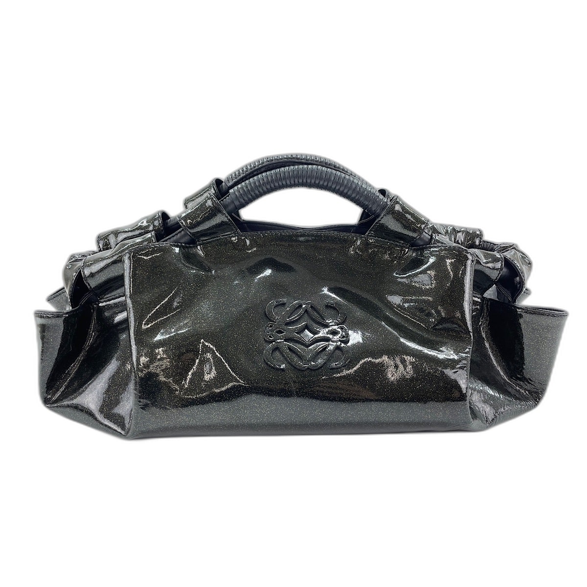 ロエベ LOEWE ナッパアイレ ハンドバッグ エナメル【中古】