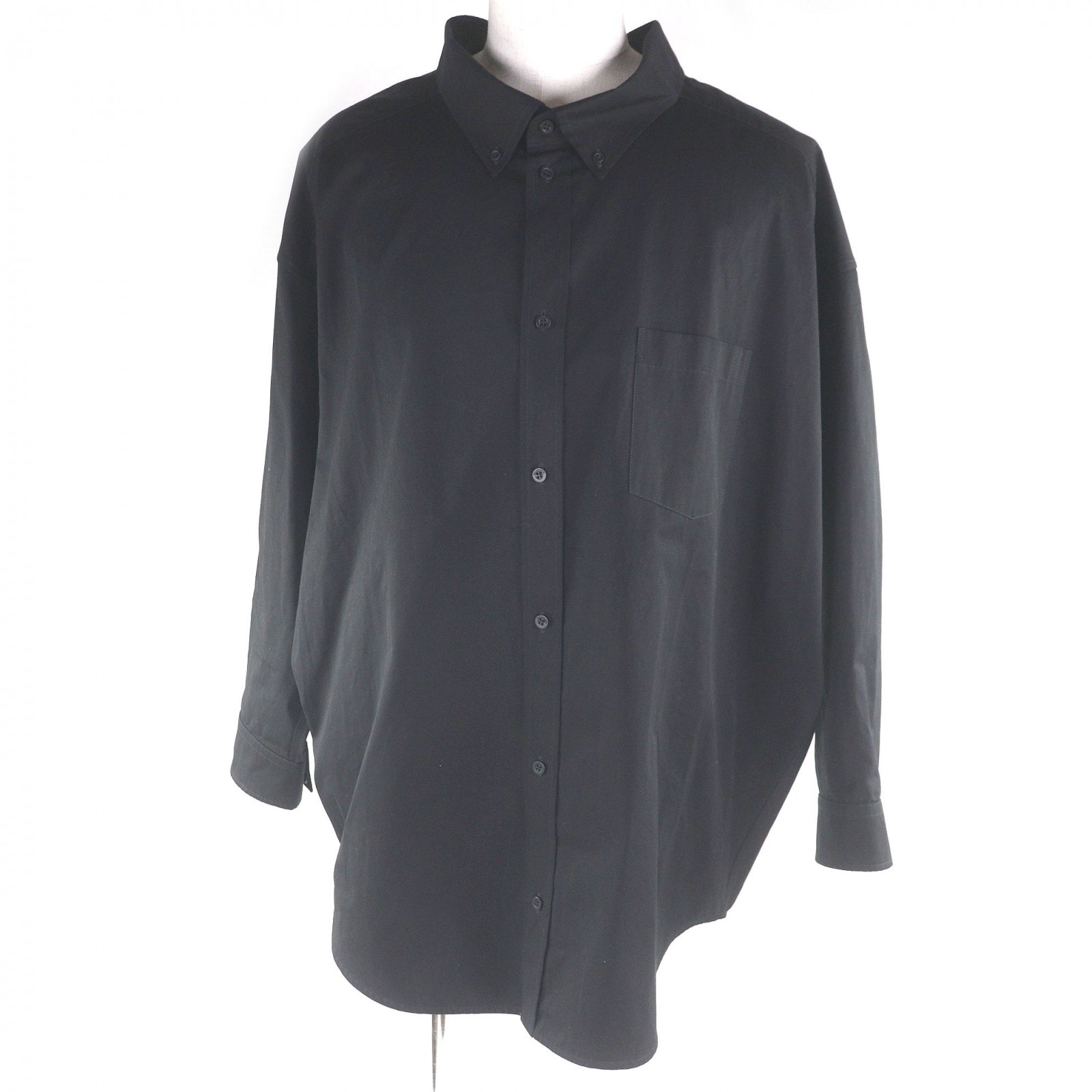 美品 バレンシアガ 長袖シャツ ブラック メンズ 34 622050
