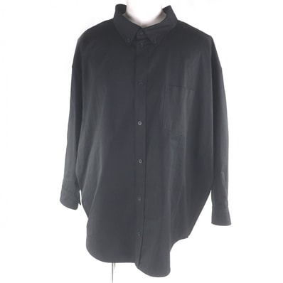 美品 バレンシアガ 長袖シャツ ブラック メンズ 34 622050