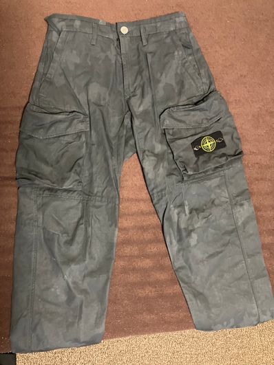 Supreme / Stone Island Reactive Ice Camo Ripstop Cargo Pant "Black"