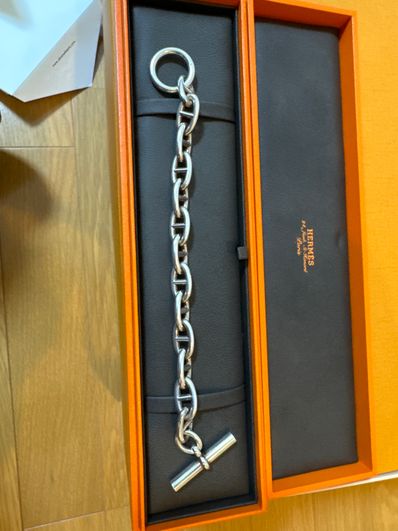 Hermes Chaine D'ancre TGM Bracelet "Silver"