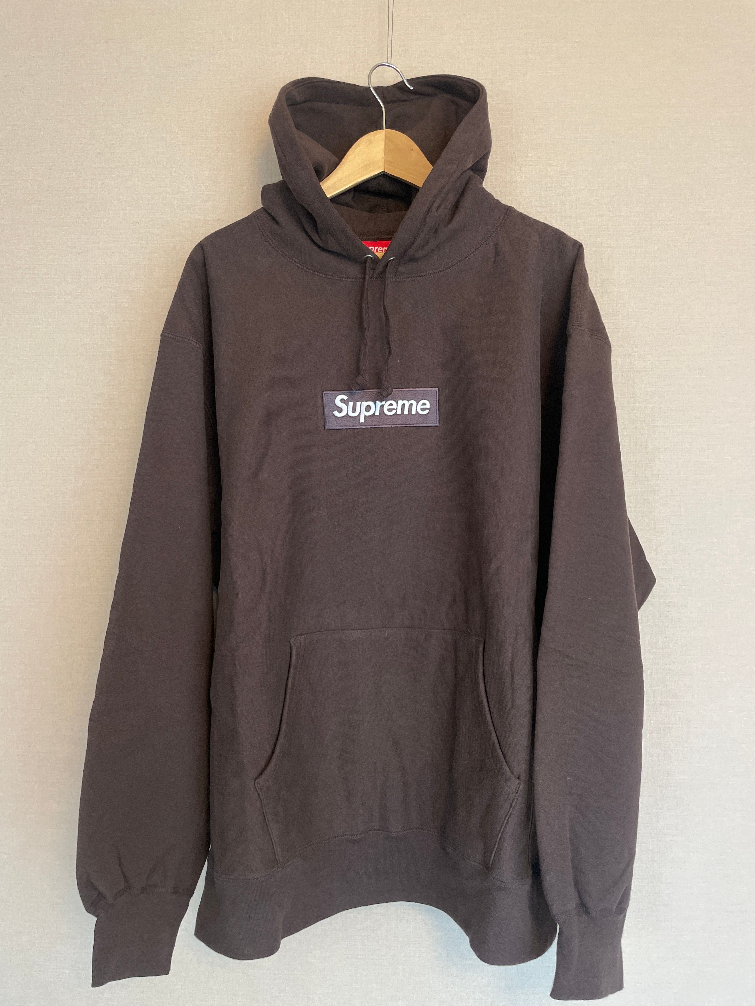 Supreme Box Logo Hooded Sweatshirt "Dark Brown" (21FW)