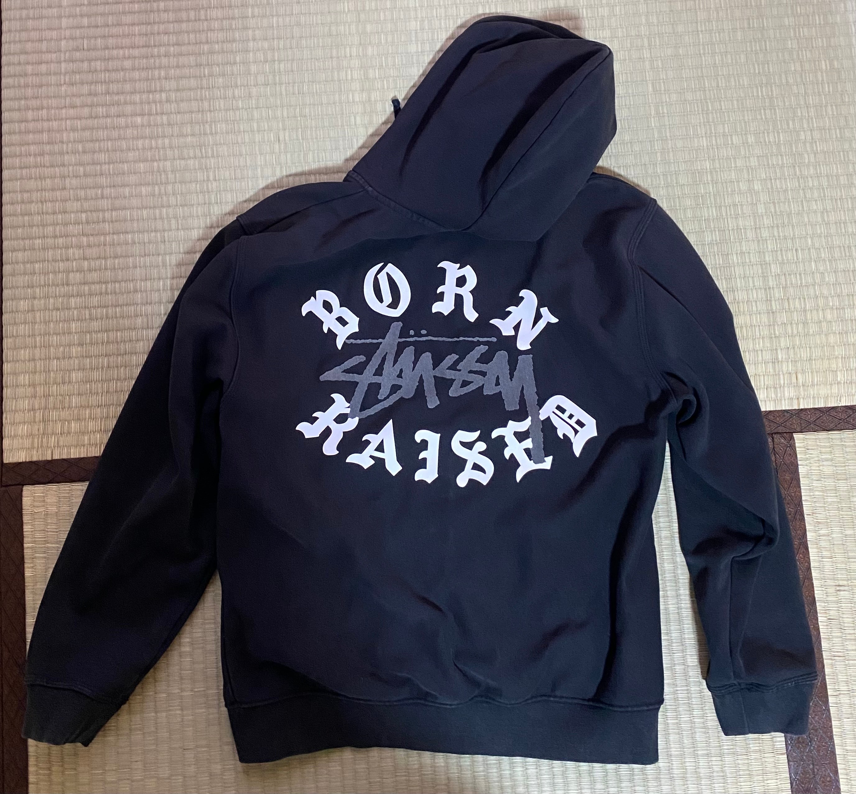 Stussy Born x Raised Logo Zip Hoodie "Black"