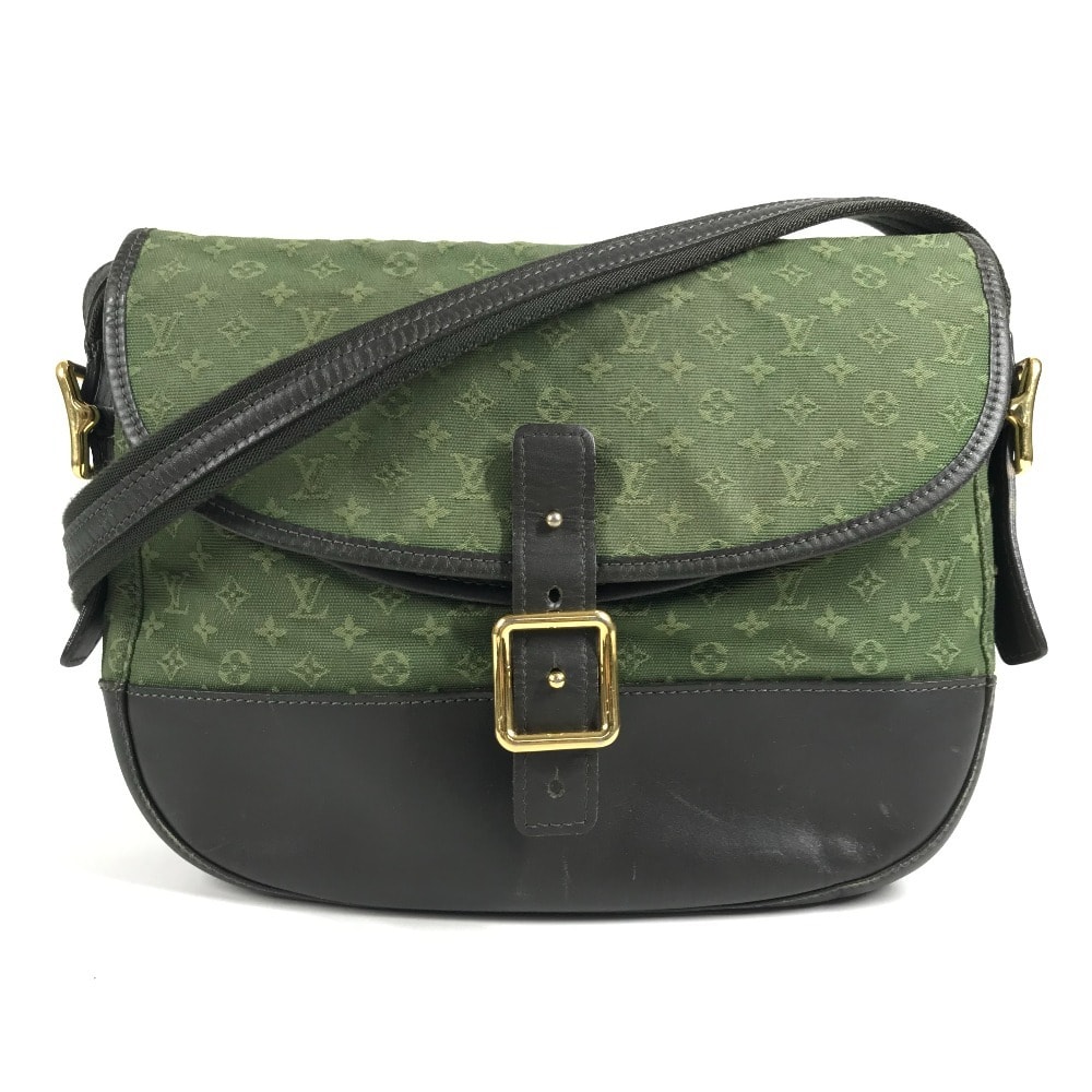 ルイヴィトン LOUIS VUITTON ベランジェール M92673 モノグラムミニ 斜め掛け カバン ポシェット フラップ ショルダーバッグ モノグラムミニキャンバス カーキ