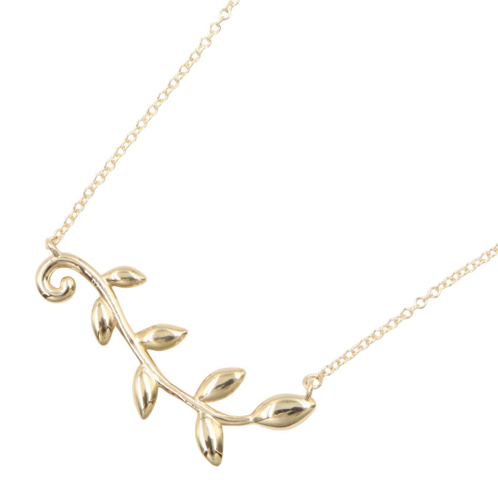 ティファニー TIFFANY&CO オリーブリーフヴァイン パロマピカソ オリーブリーフ ネックレス ネックレス ジュエリー K18(イエローゴールド) レディース ゴールド系 【中古】