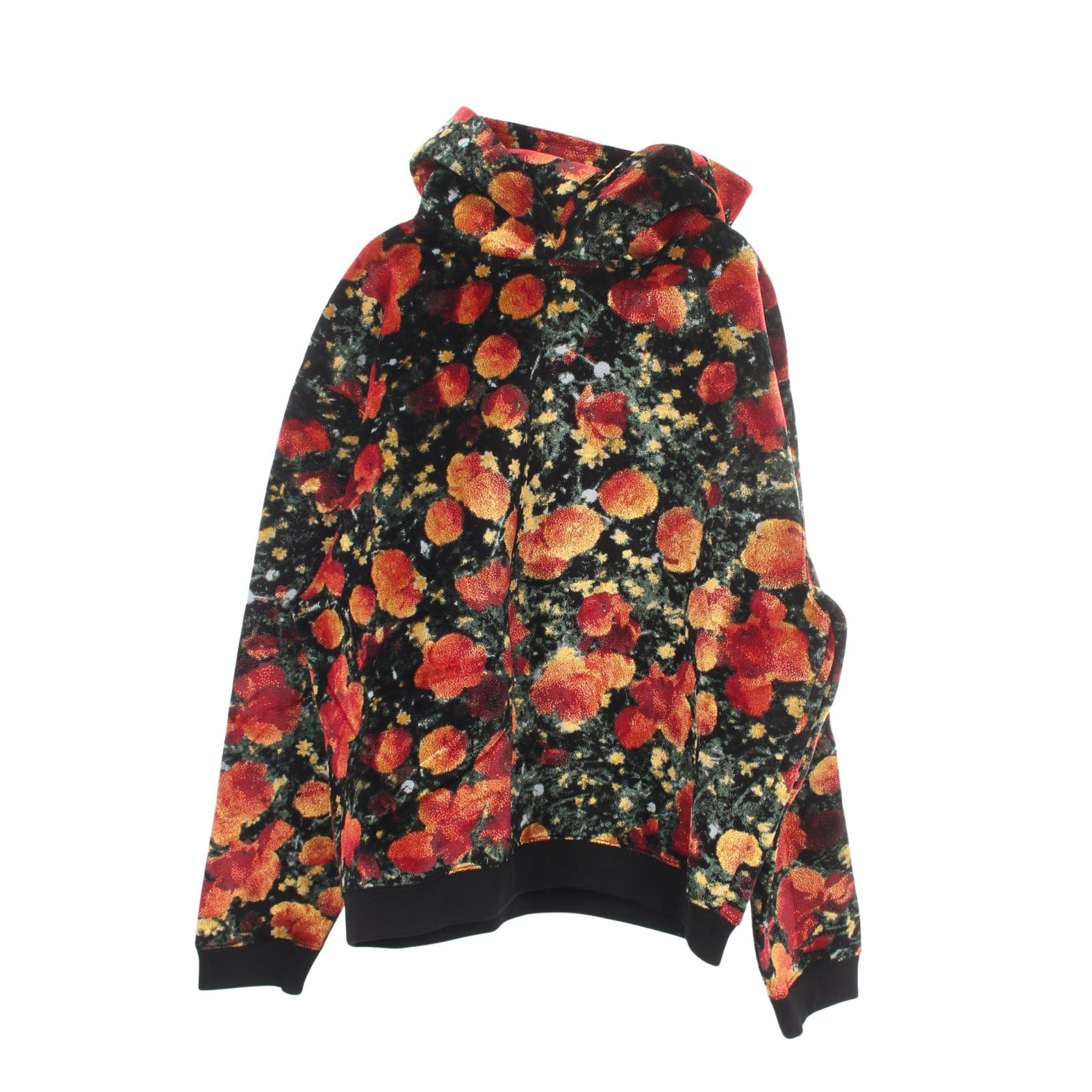ルイ・ヴィトン LOUIS VUITTON Virgil Abloh ポピーズ 花柄 パーカー 衣料品 トップス コットン レーヨン ポリウレタン メンズ ブラック系 / マルチカラー RM191 JZB HGY63W 【中古】