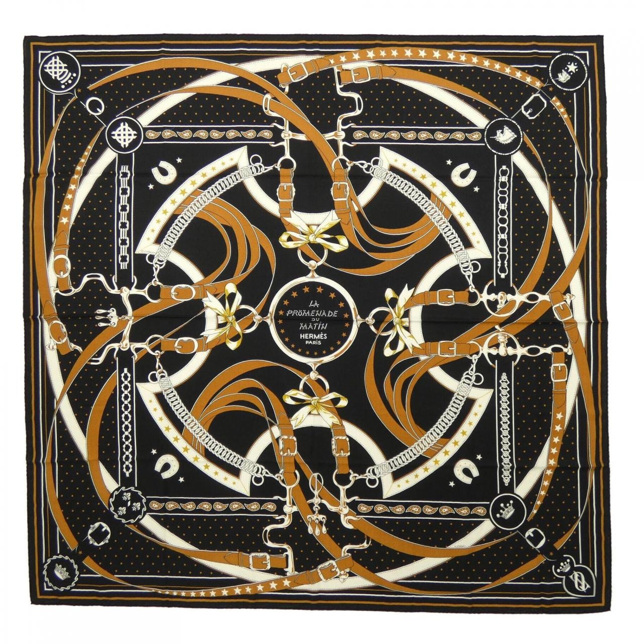 エルメス HERMES LA PROMENADE DU MATIN BANDANA H243986S カレジェアン140 ショール