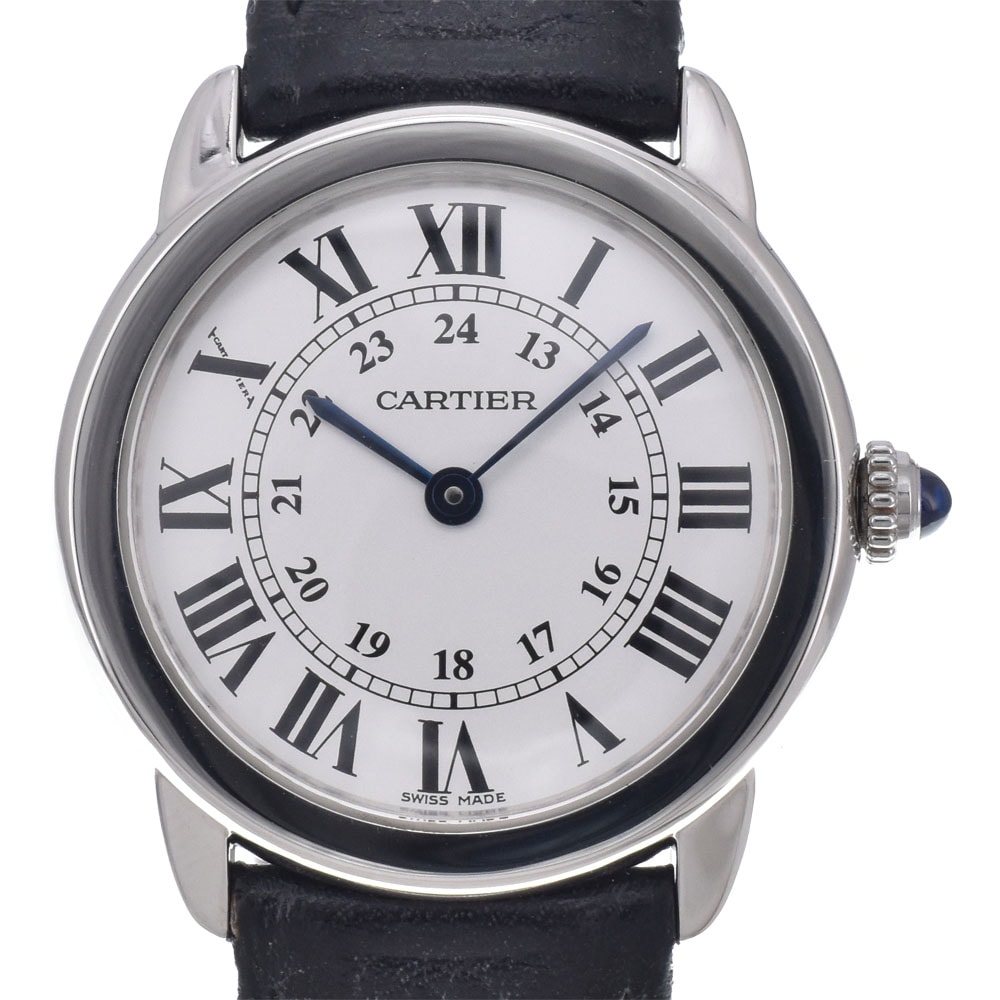 カルティエ CARTIER WSRN0019 ロンド ソロ ドゥカルティエ シルバー クォーツ レディース  保証書付き 腕時計 J#150533