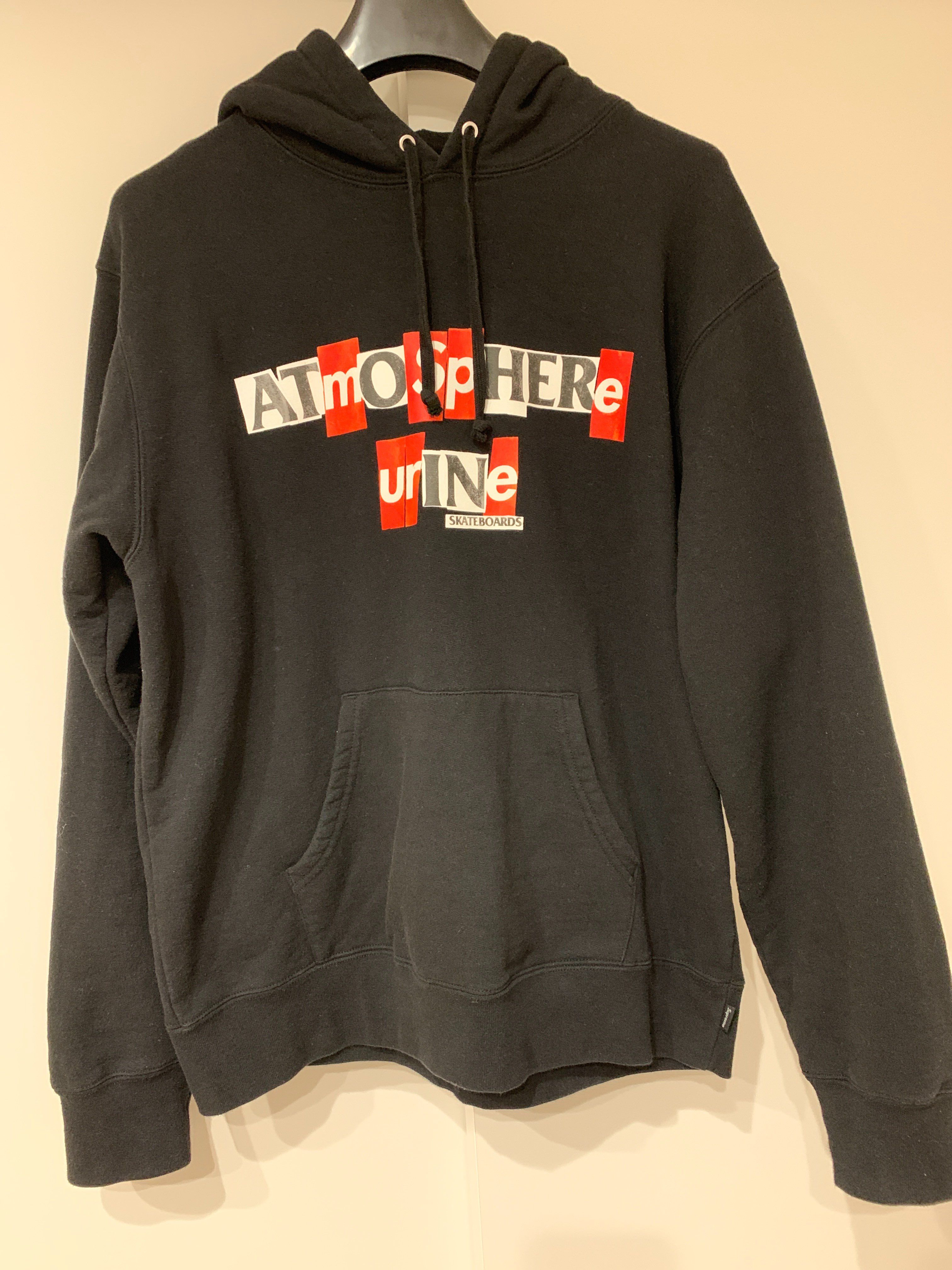 Supreme / Anti Hero Hooded Sweatshirt "Black"