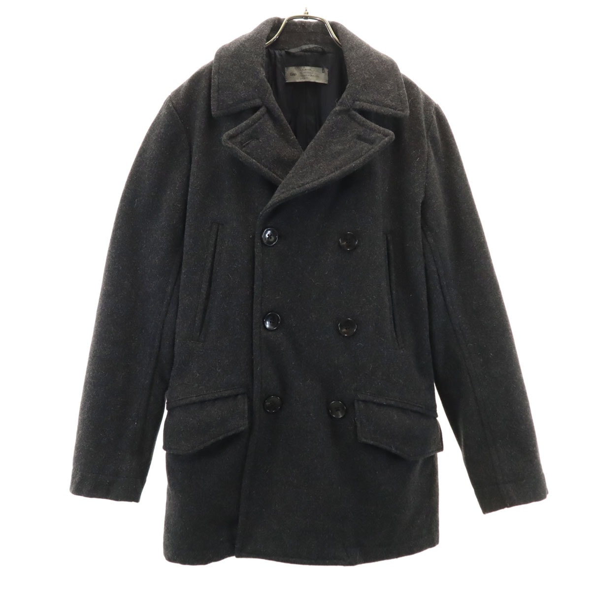 GAP ギャップ ウールブレンド ピーコート M ダークグレー