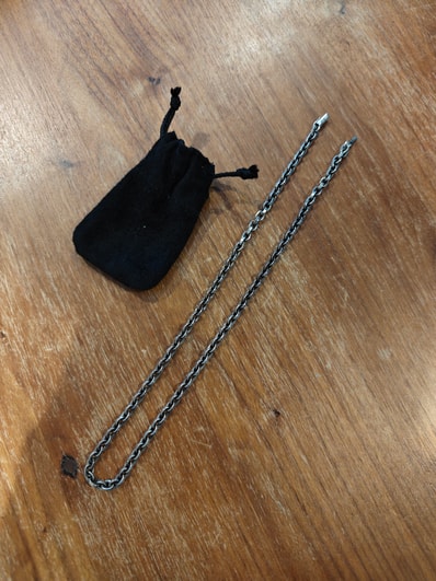 Chrome Hearts Paper Chain Necklace "Silver"