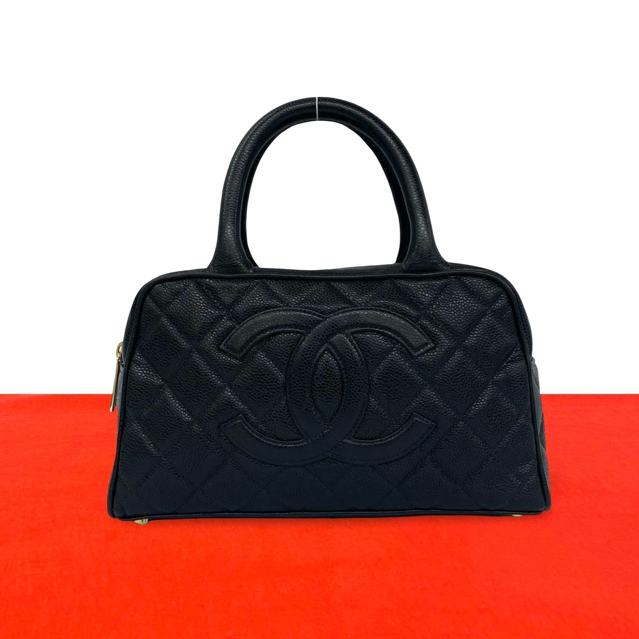 B (目立った傷や汚れなし)】CHANEL シャネル ココマーク キャビア