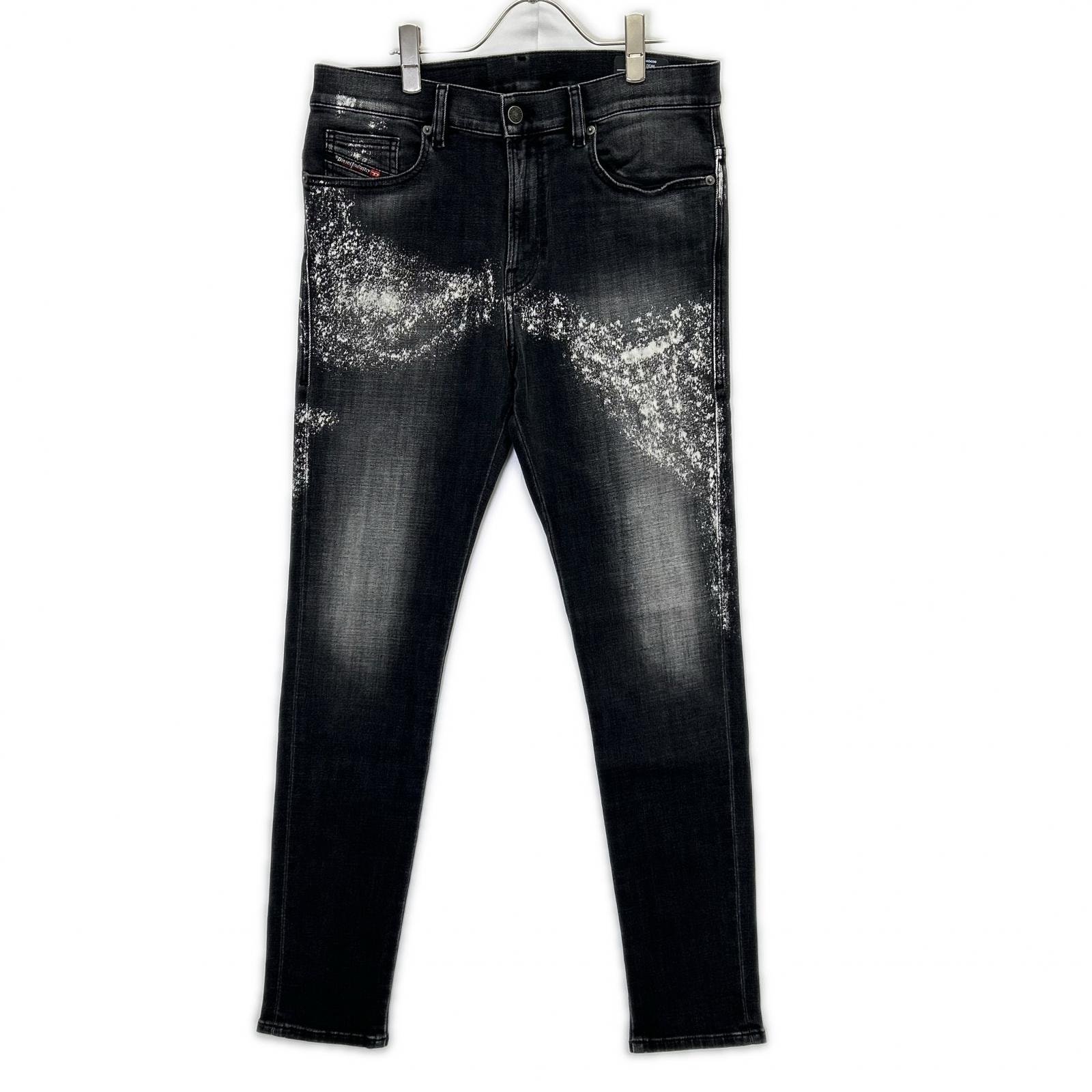 ディーゼル ブラック D-AMNY スリム デニムパンツ W32-L30