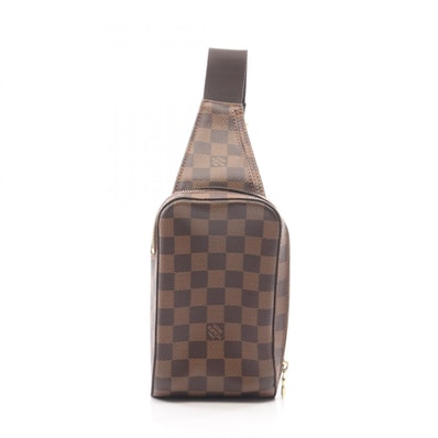 ルイ・ヴィトン LOUIS VUITTON ジェロニモス ウエストバッグ ボディバッグ バッグ PVCコーティングキャンバス ダミエ エベヌ メンズ レディース ブラウン系 N51994 【中古】