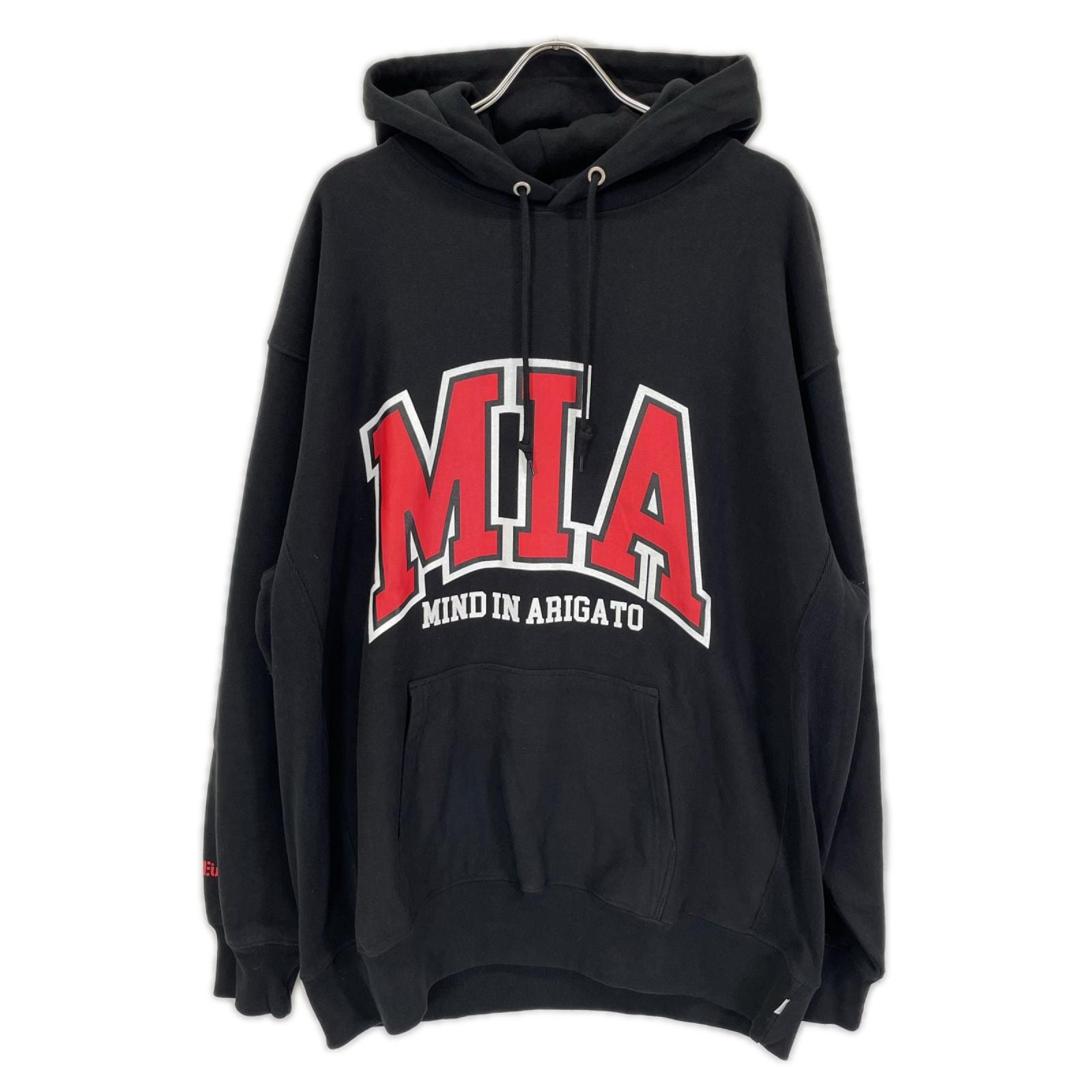 サプール ブラック MIA プリント フーディ― XXL