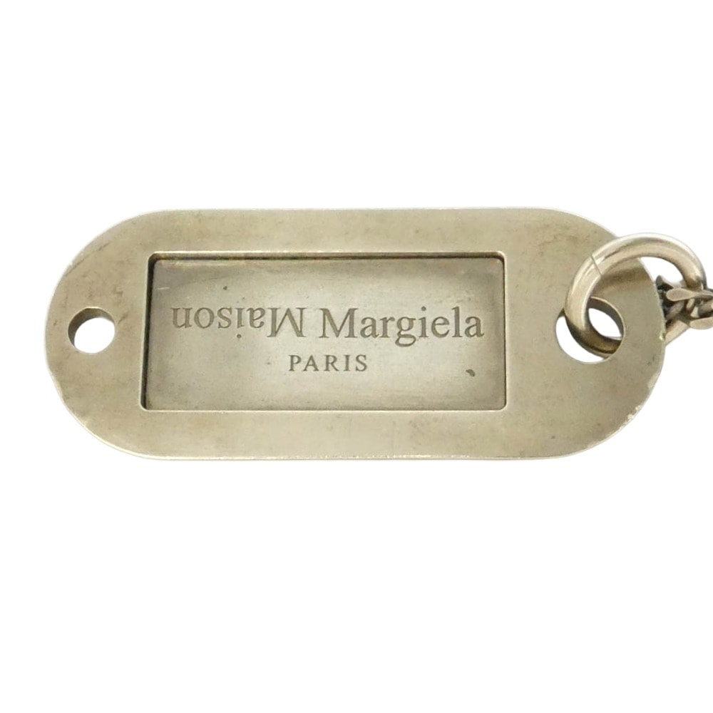 MAISON MARGIELA メゾンマルジェラ ID ドッグタグ シルバー925 喜平 ネックレス シルバー系【中古】