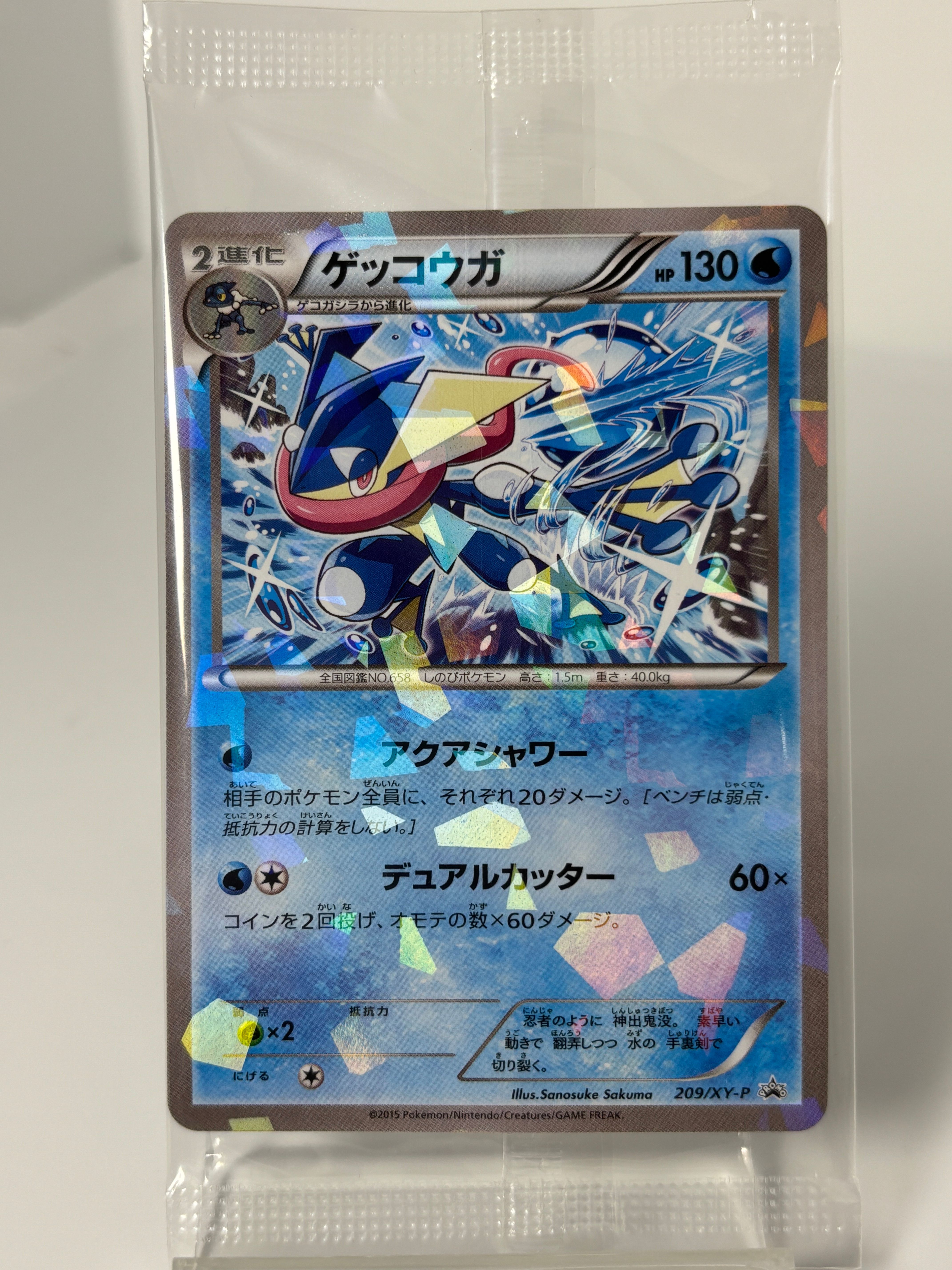 ゲッコウガ P [XY-P 209](プロモーションカード「ファミリーマート プレゼントキャンペーン オリジナルカード」)