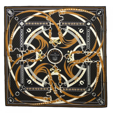 エルメス HERMES LA PROMENADE DU MATIN BANDANA H243986S カレジェアン140 ショール