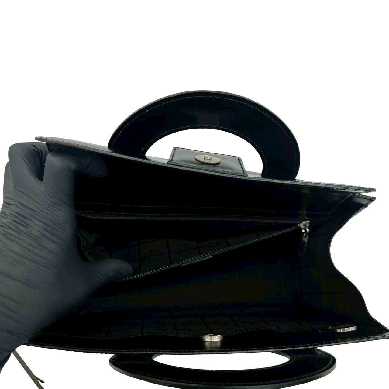 B (目立った傷や汚れなし)】CELINE セリーヌ サークルロゴ 2way レザー
