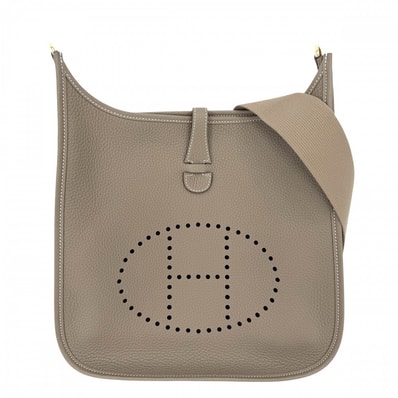 HERMES エルメス ショルダーバッグ エブリン3 エブリンIII PM 肩掛け 斜め掛け Evelyne K刻印 レザー ブラウン 茶 ゴールド金具 レディース 美品 2025年【中古品】