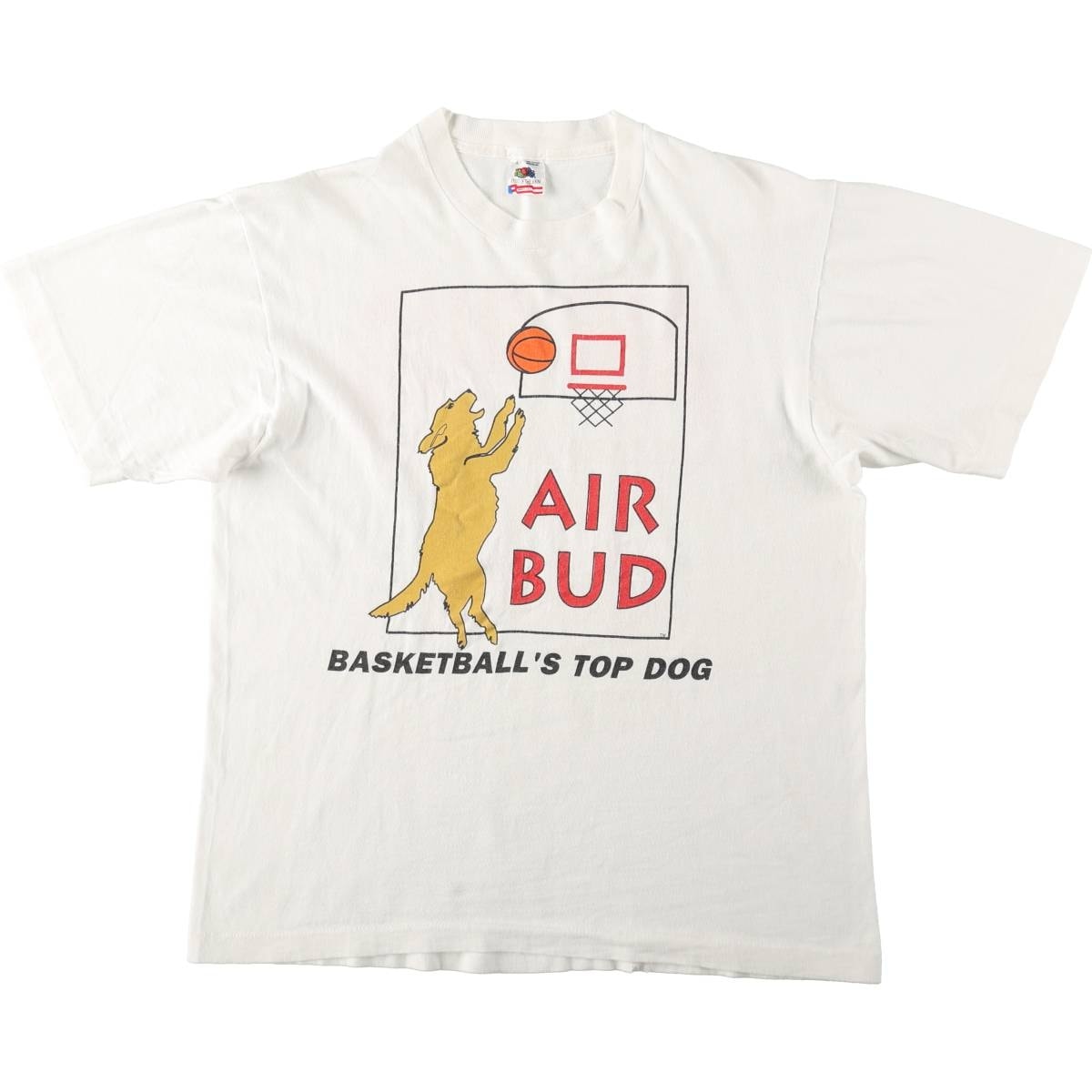 古着 90年代 フルーツオブザルーム FRUIT OF THE LOOM AIR BUD エアバディ 映画 ムービーTシャツ USA製 メンズL相当 ヴィンテージ/evb036067