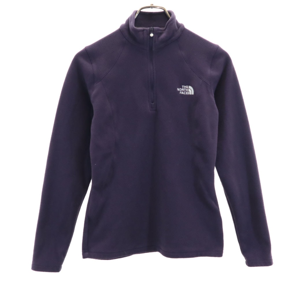 THE NORTH FACE ノースフェイス アウトドア ハーフジップ フリースジャケット S パープル プルオーバー