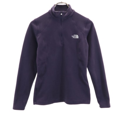 THE NORTH FACE ノースフェイス アウトドア ハーフジップ フリースジャケット S パープル プルオーバー