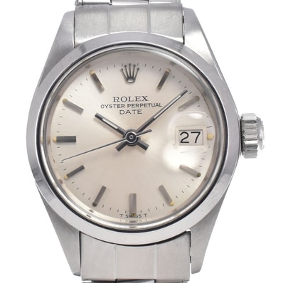 ロレックス ROLEX 6916 ヴィンテージ オイスターパーペチュアルデイト Cal.2030 自動巻き レディース 良品 保証書付き 腕時計 J#147834
