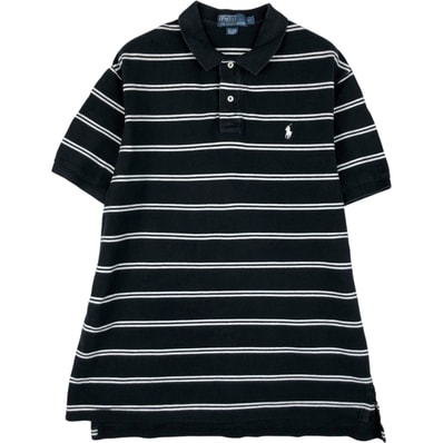 古着 ラルフローレン Ralph Lauren POLO by Ralph Lauren 半袖 ボーダー ポロシャツ メンズXL相当/eaa622658