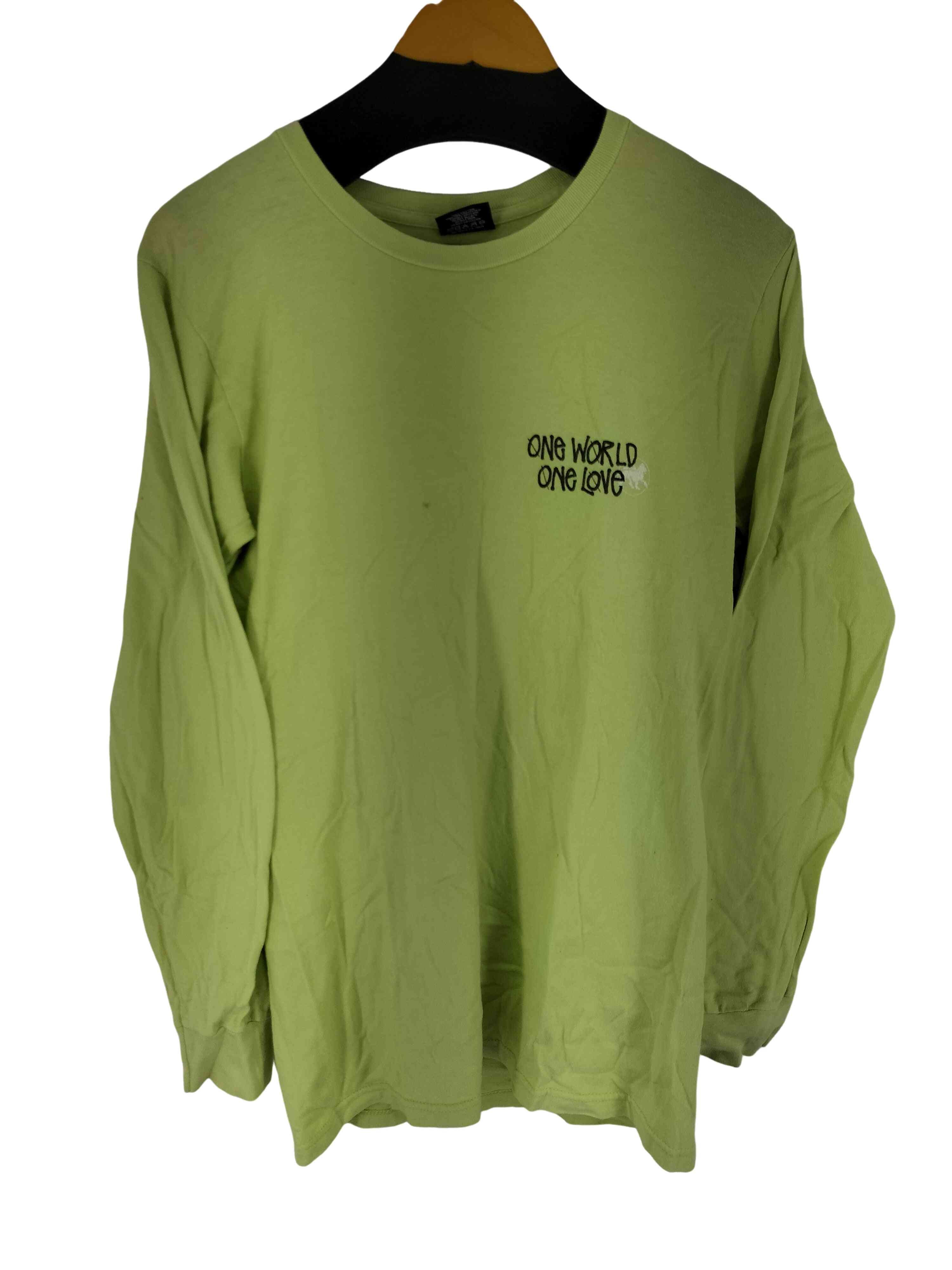ONE WORLD 両面プリント L/S Tシャツ【1142401070509】